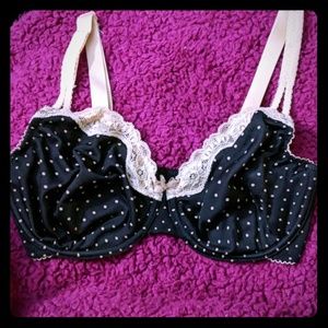 Polkadot lace bra